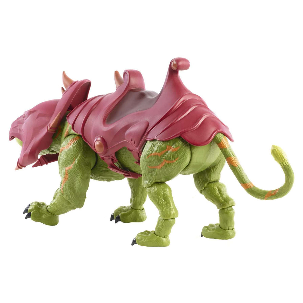 Battle Cat in poseable stance ideal for shelf display and play sessions.