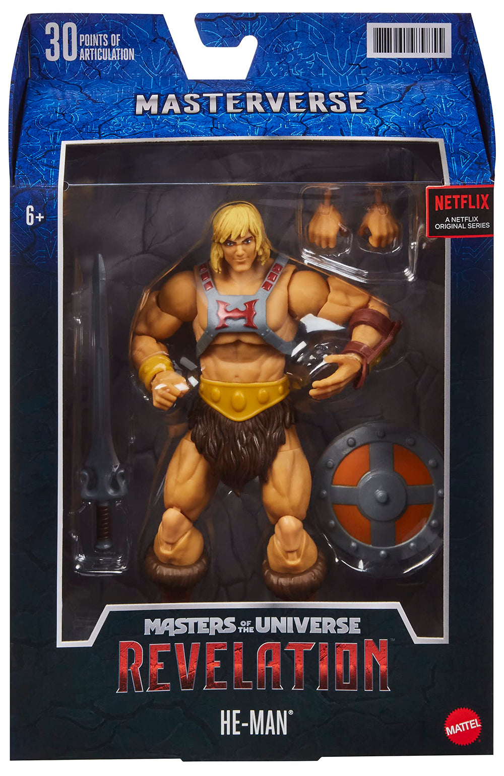 Masters of the Universe Masterverse Beast Man figure action pose with accessories.