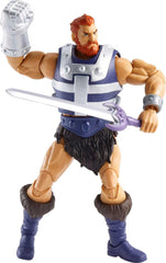Extra hands swap in for diverse poses and battles with the Masterverse figure.