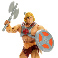 Masters of the Universe Masterverse 40th Anniversary packaging with vintage toy design
