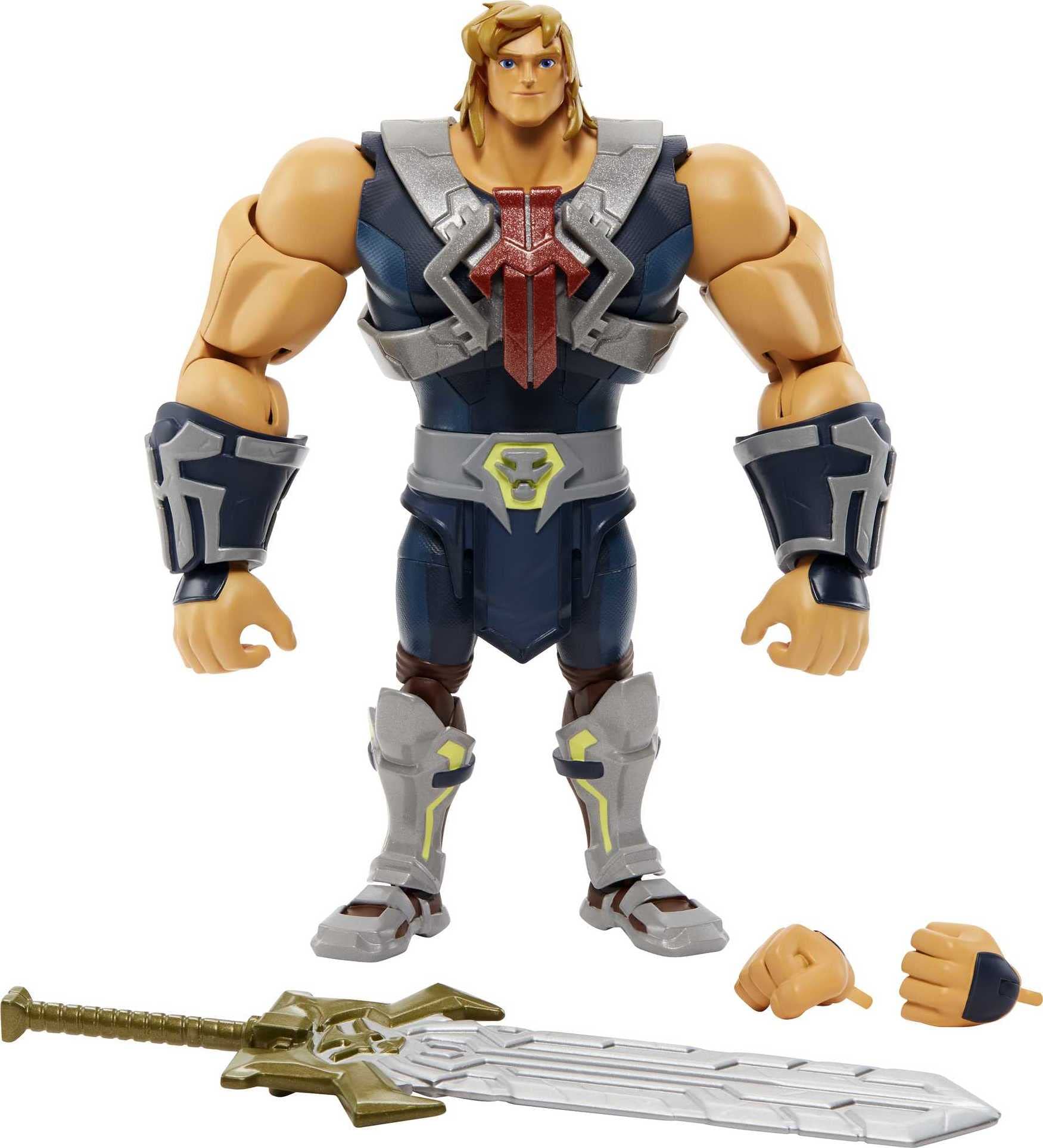 Masters of the Universe Masterverse He-Man figure front view for display and dynamic posing