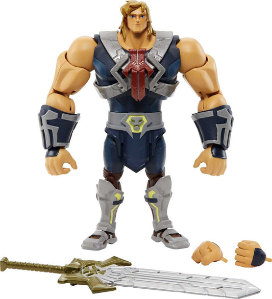Masters of the Universe Masterverse He-Man figure front view for display and dynamic posing