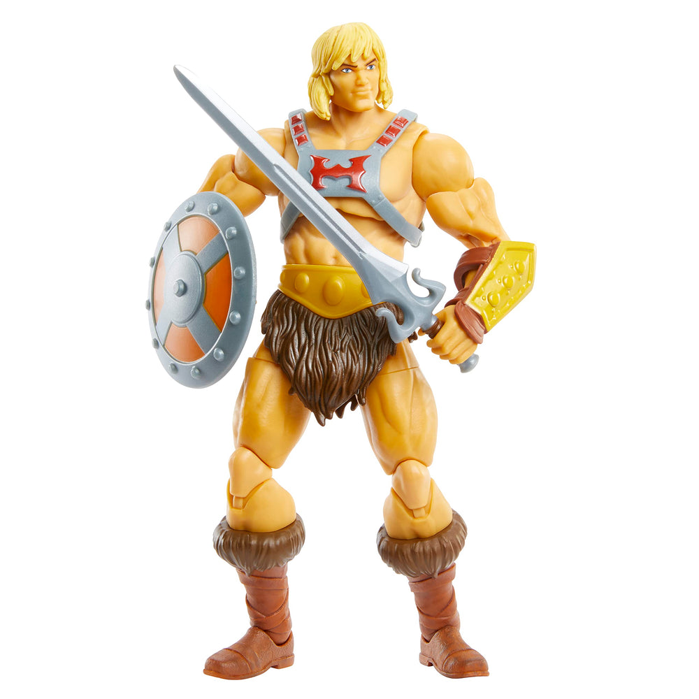 Masters of the Universe Masterverse He-Man figure in front pose for display and storytelling.