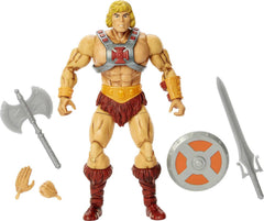 Masters of the Universe Masterverse He-Man front view highlights iconic design for display and collection