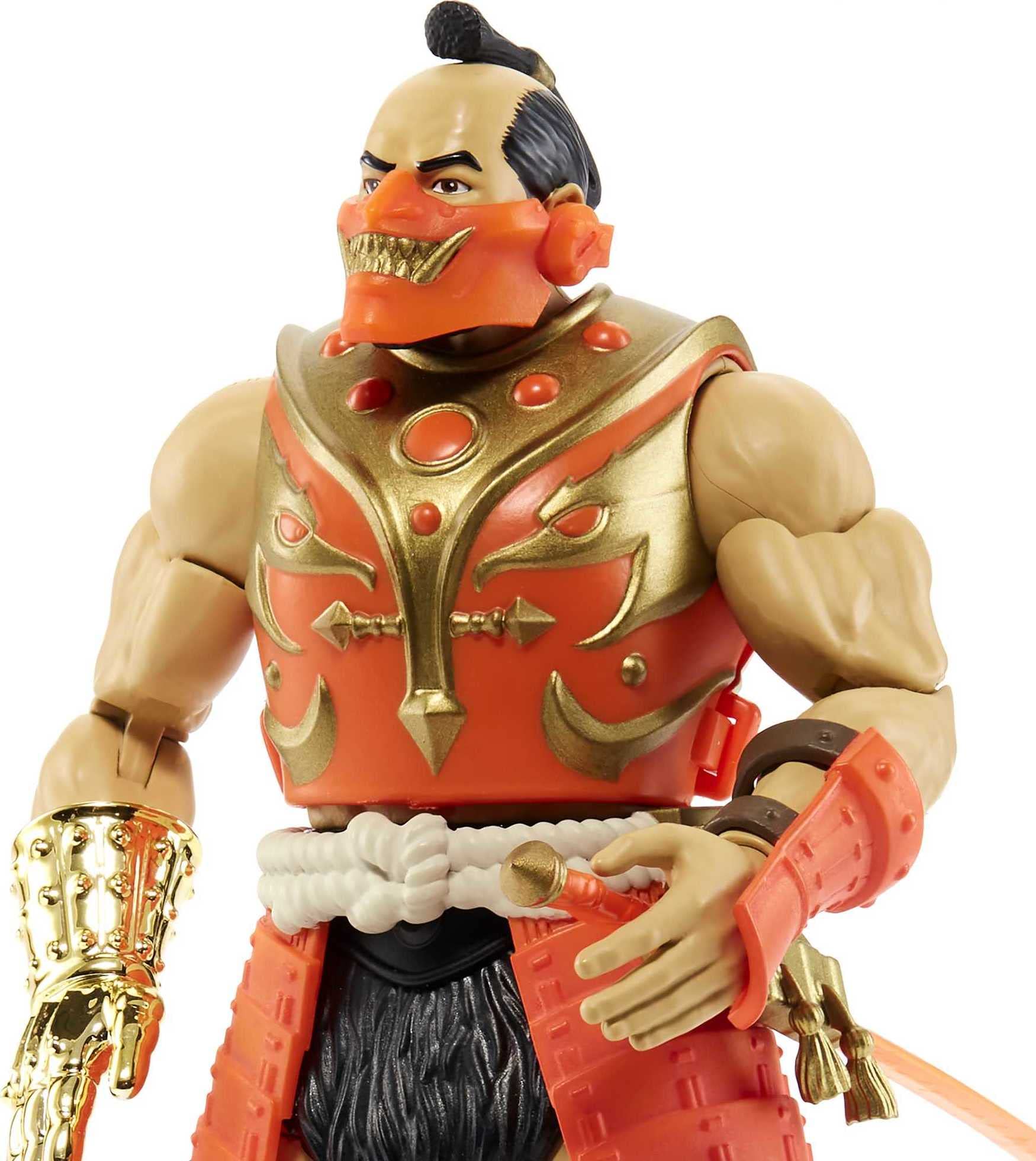 Masters of the Universe Masterverse Jitsu battle sword showcases battle-ready accessories.