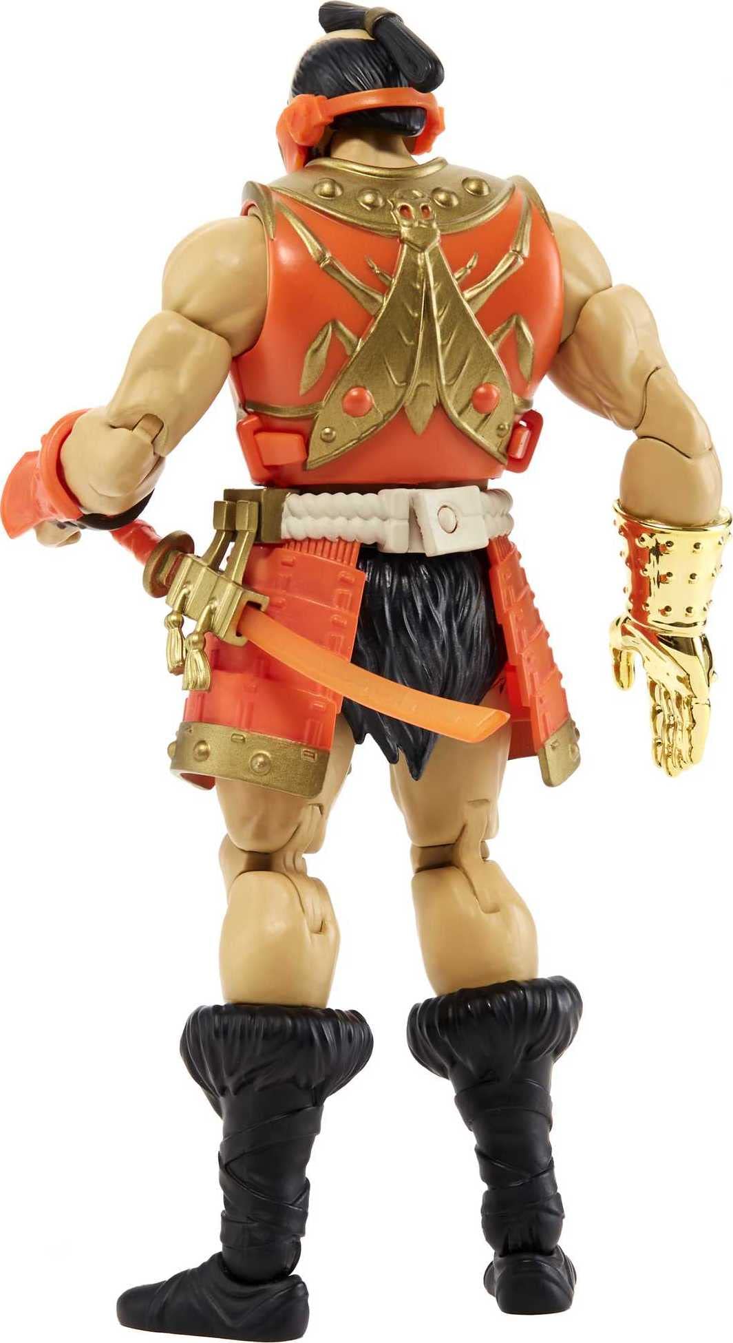 Swappable hands on Masters of the Universe Masterverse Jitsu enable versatile posing.
