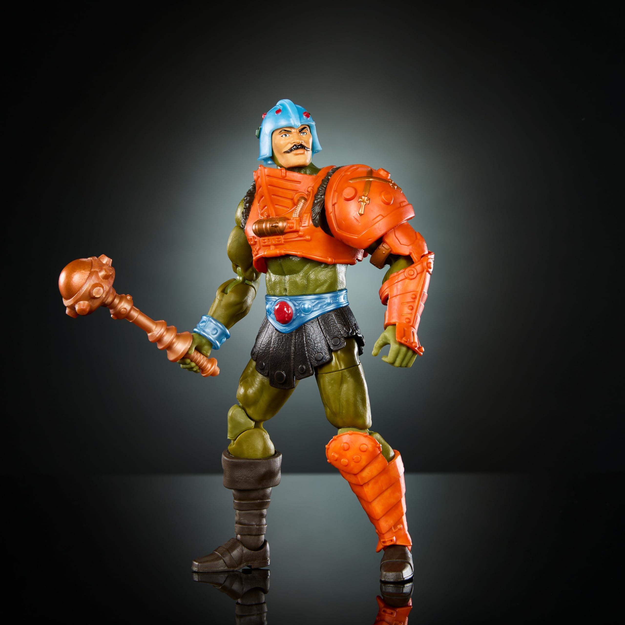 Masters of the Universe Masterverse helmet and head attachment for customized display.