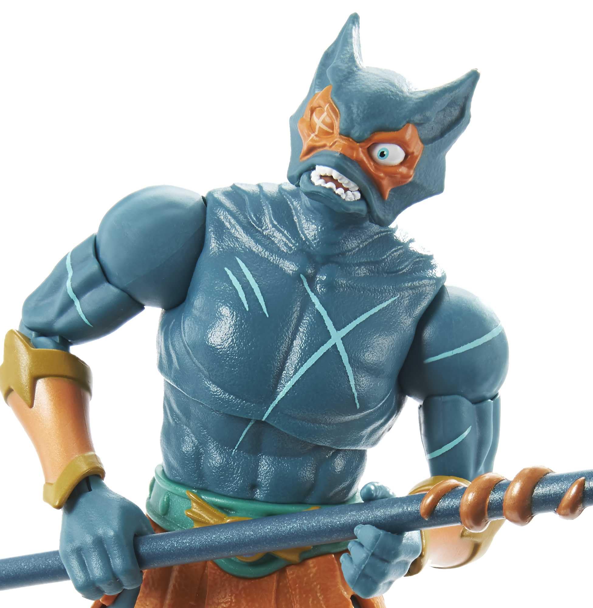 Masters of the Universe Mer-Man articulation points highlight pose versatility and playability.