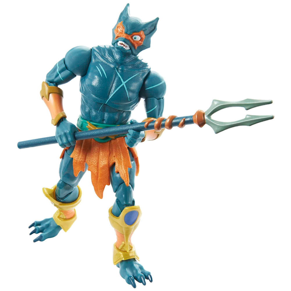 Masters of the Universe Mer-Man figure front view ideal for display and collection.