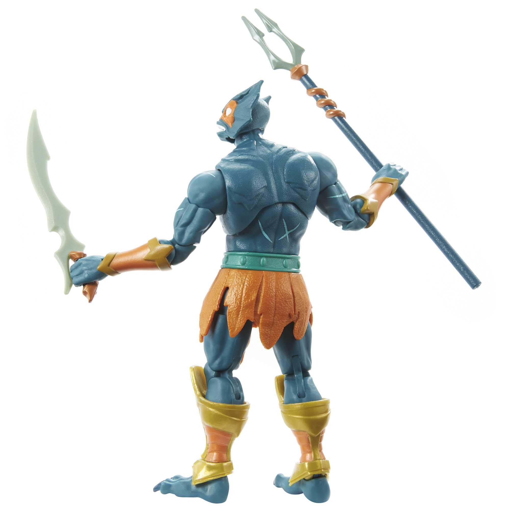 Masters of the Universe Mer-Man packaging design preserves classic nostalgia with modern details.