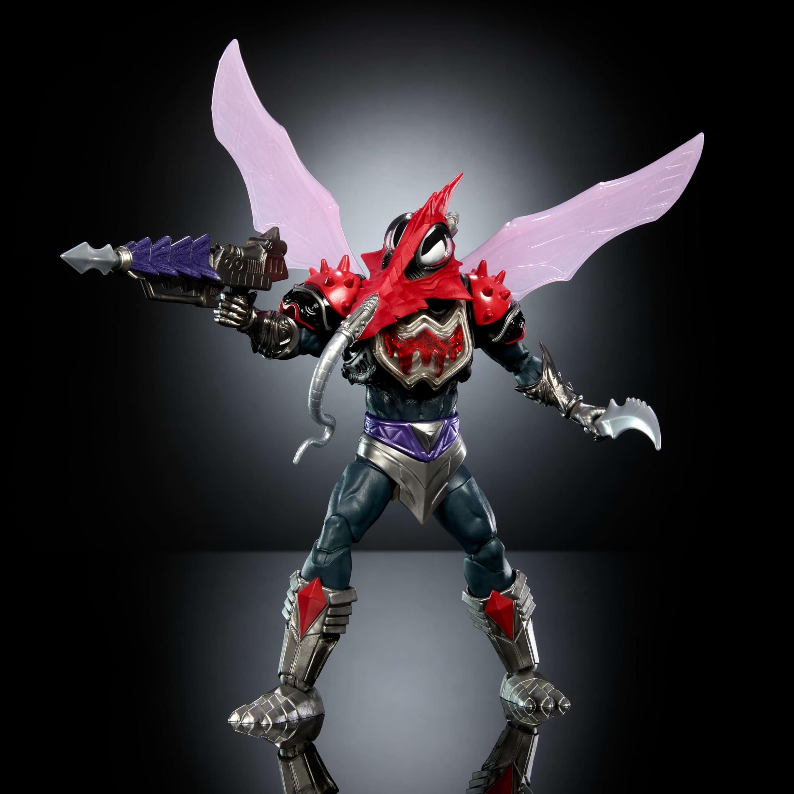 Mosquitor blaster and attachments expand storytelling options and pose variety