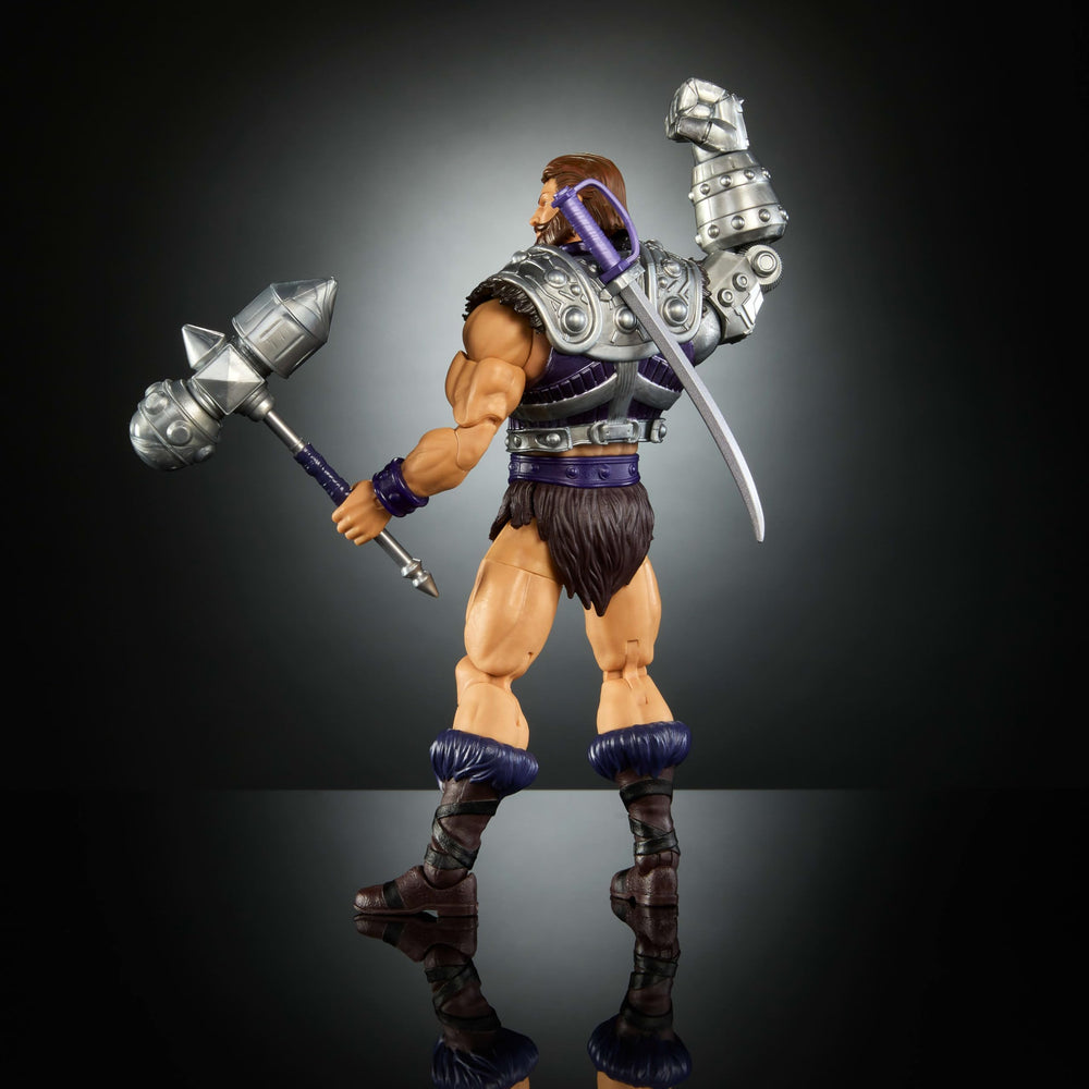 Masters of the Universe Masterverse New Eternia Fisto metallic hammer with rounded end offers display variety