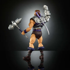 Masters of the Universe Masterverse New Eternia Fisto metallic hammer with rounded end offers display variety