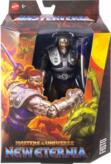 Masters of the Universe Masterverse New Eternia Fisto sword fits in back of removable armor