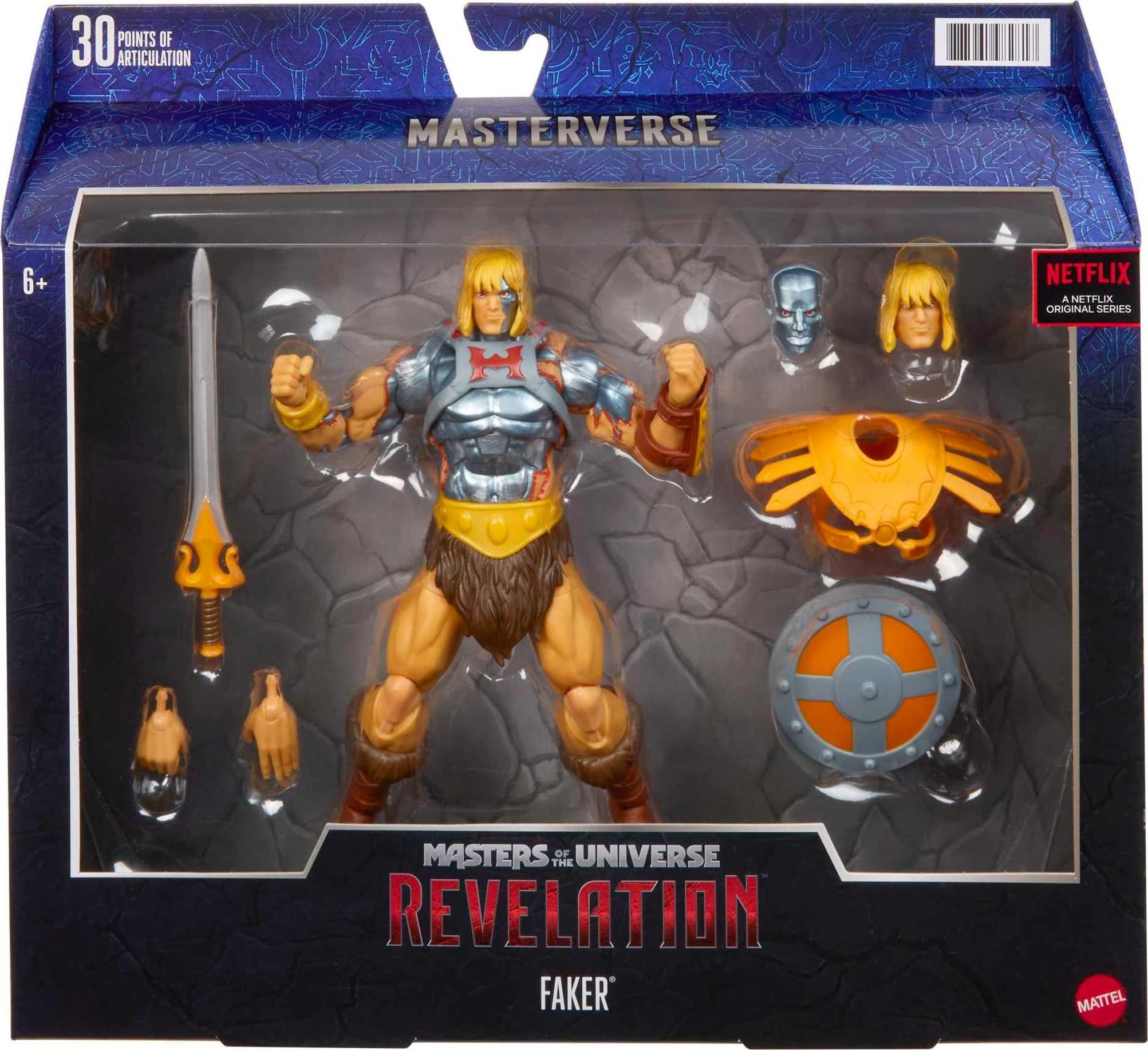 Masters of the Universe Faker heads swap option enables dynamic display.