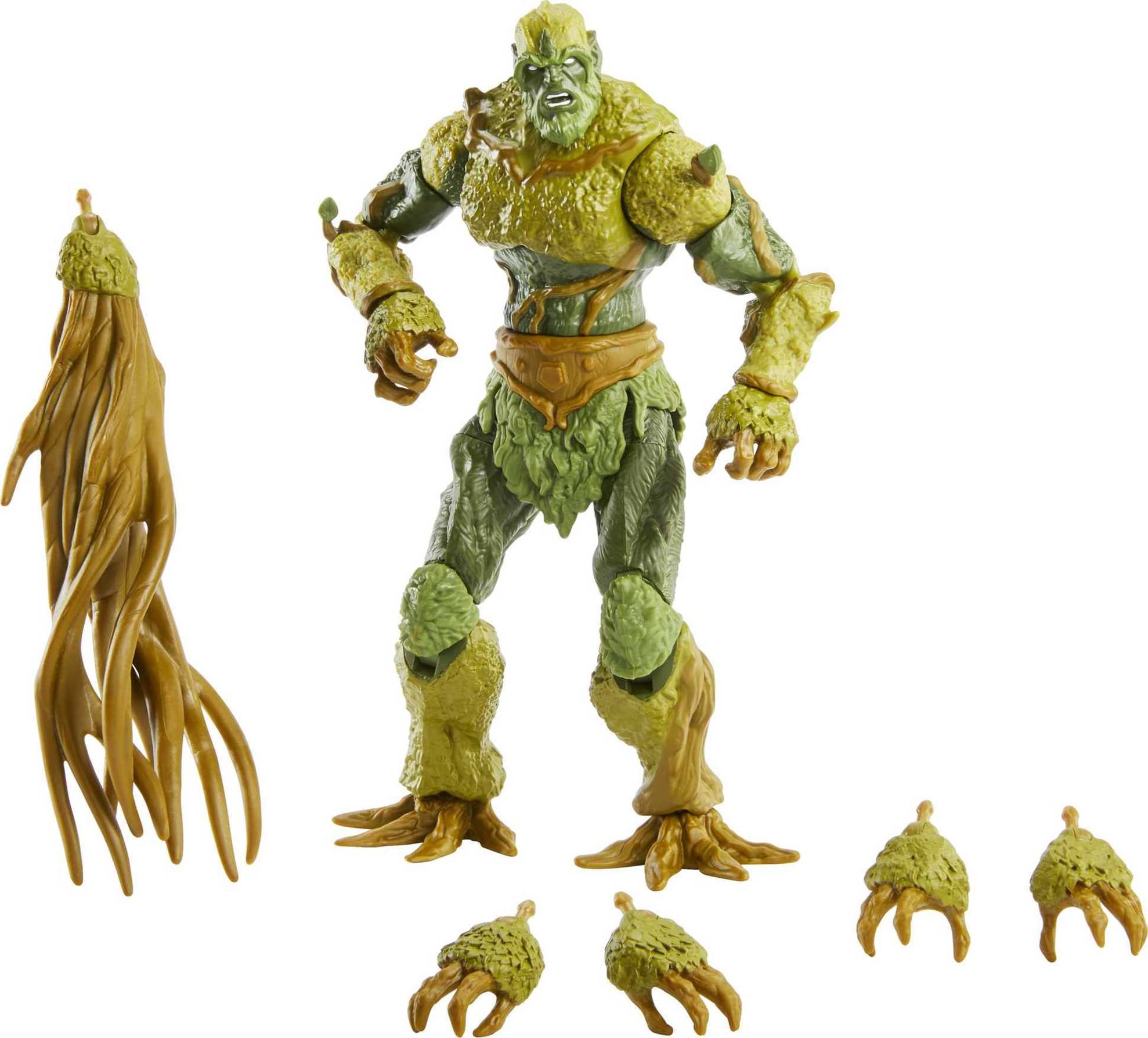 Masters of the Universe Moss Man articulation enabling expressive posing.