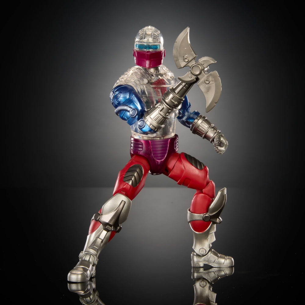 Masters of the Universe Roboto packaging window box perfect for gift-ready display.