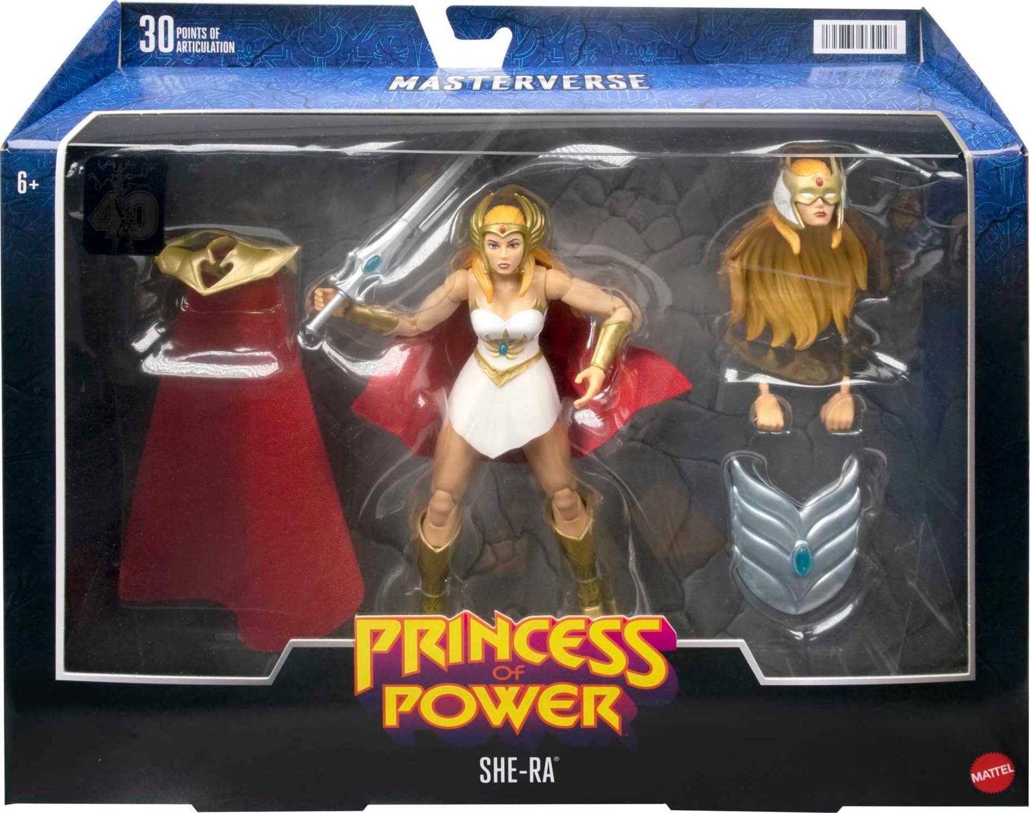 Masterverse She-Ra articulation close-up highlighting 30-plus joints for dynamic posing
