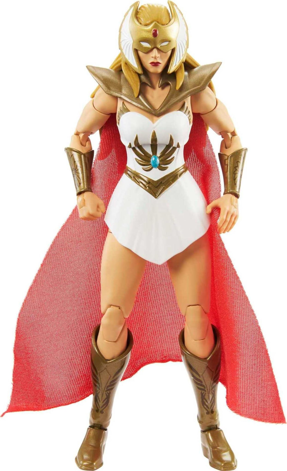 Sword and shield accessories showcase heroic scale and weapon integration