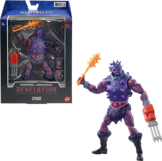 Masters of the Universe Masterverse Spikor front view for display