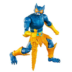 Display-ready Masters of the Universe Mer-Man diorama setup on a shelf.