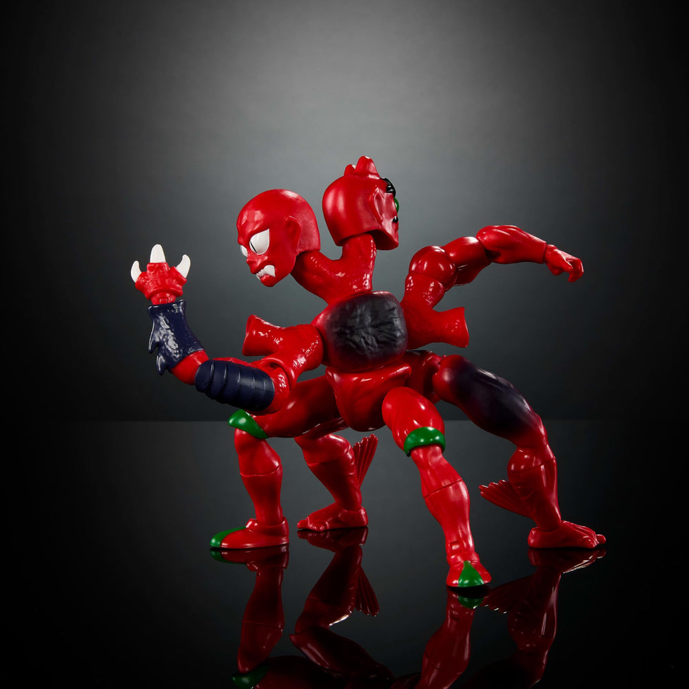 Masters of the Universe Modulok dual blaster display-ready poseable configuration.