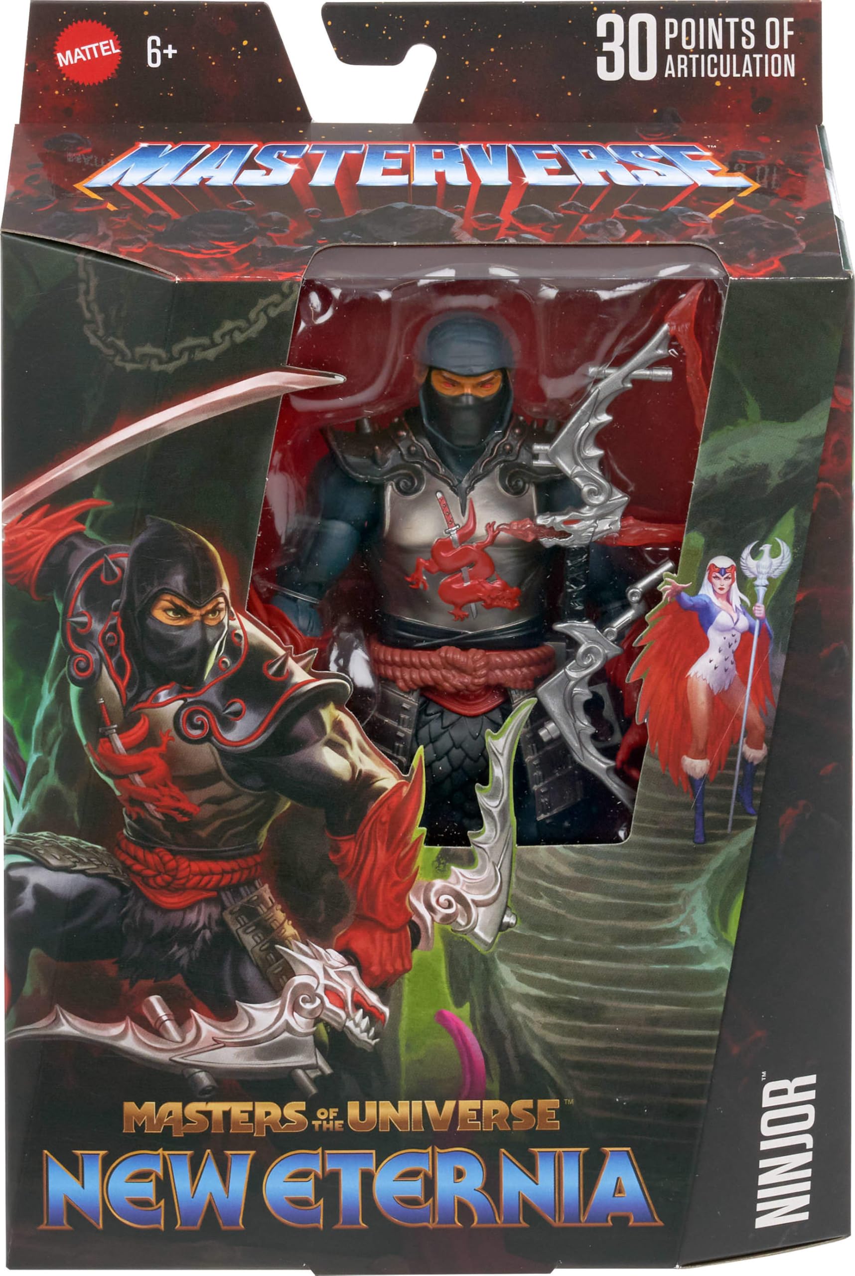 Masters of the Universe Ninjor crossbow adds authentic weapon detail for posing