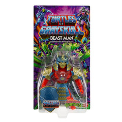 Masters of the Universe Origins Beast Man turtle-shell armor detail, ideal for display and storytelling.
