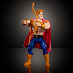 Masters of the Universe Origins Bow with removable harness and cape for customization.
