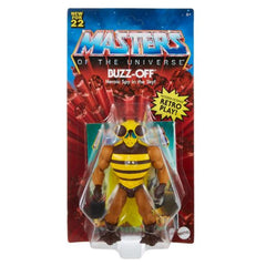Packaging highlights MOTU heritage; perfect addition to your display with Buzz-Off