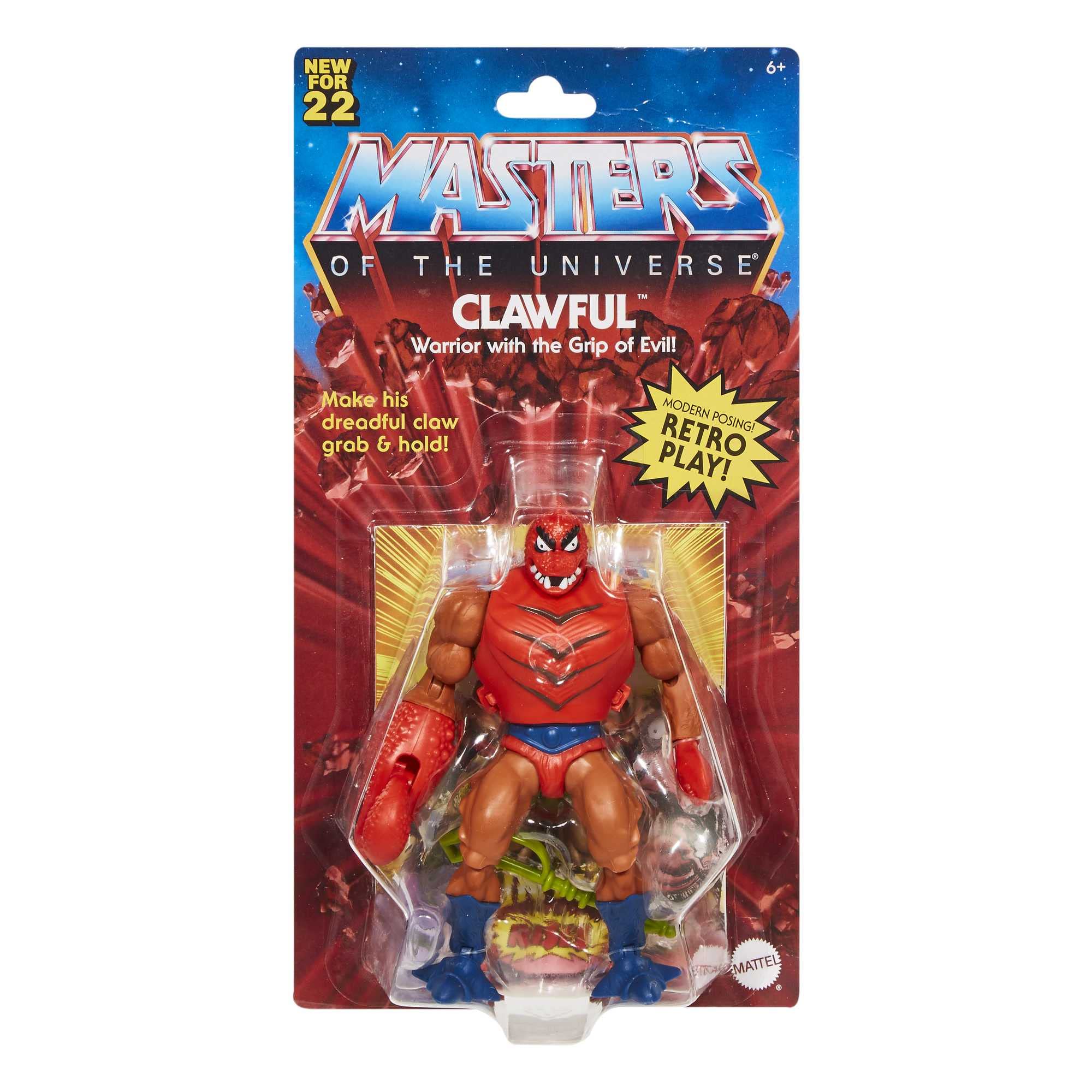 Masters of the Universe Origins Clawful vintage-inspired details with modern design.