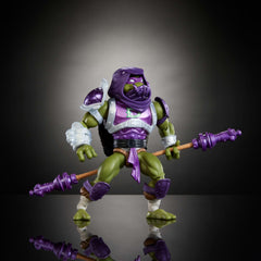 Donatello wearing removable disguise for versatile display options.