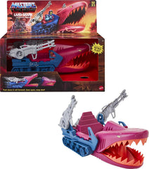 Masters of the Universe Origins Land Shark front view for display and play