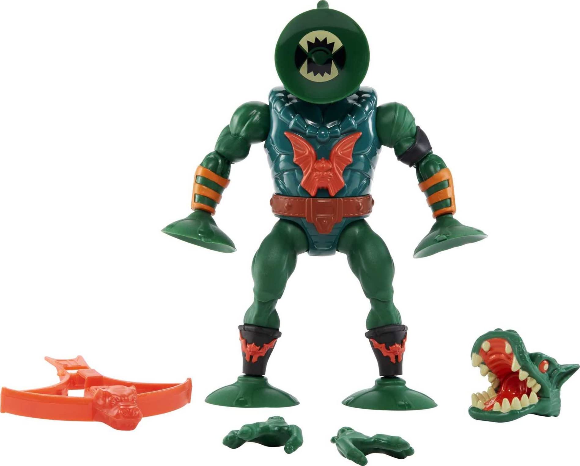 Masters of the Universe Origins Leech figure front view for display and posing.