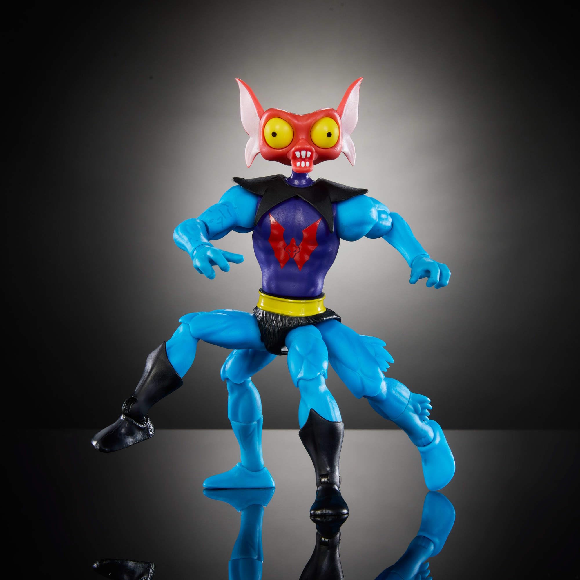Five and a half inch Masters of the Universe Origins Mantenna on shelf