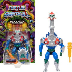 Masters of the Universe Mekaneck front view with armor, ready for epic crossovers.