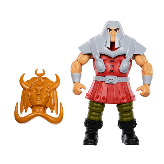 Masters of the Universe Ram Man figure front view showing vintage-inspired design for display