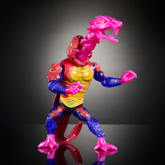 Fully articulated neck on Masters of the Universe Origins Rattlor for dynamic poses