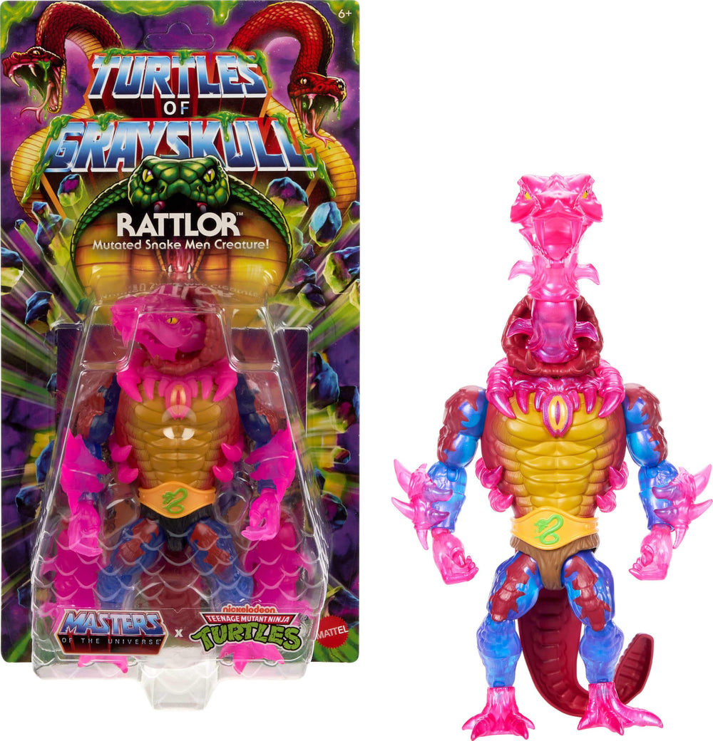 Masters of the Universe Origins Rattlor front view for display and collection