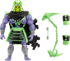 Masters of the Universe Origins Skeletor in samurai armor ready for dynamic action.