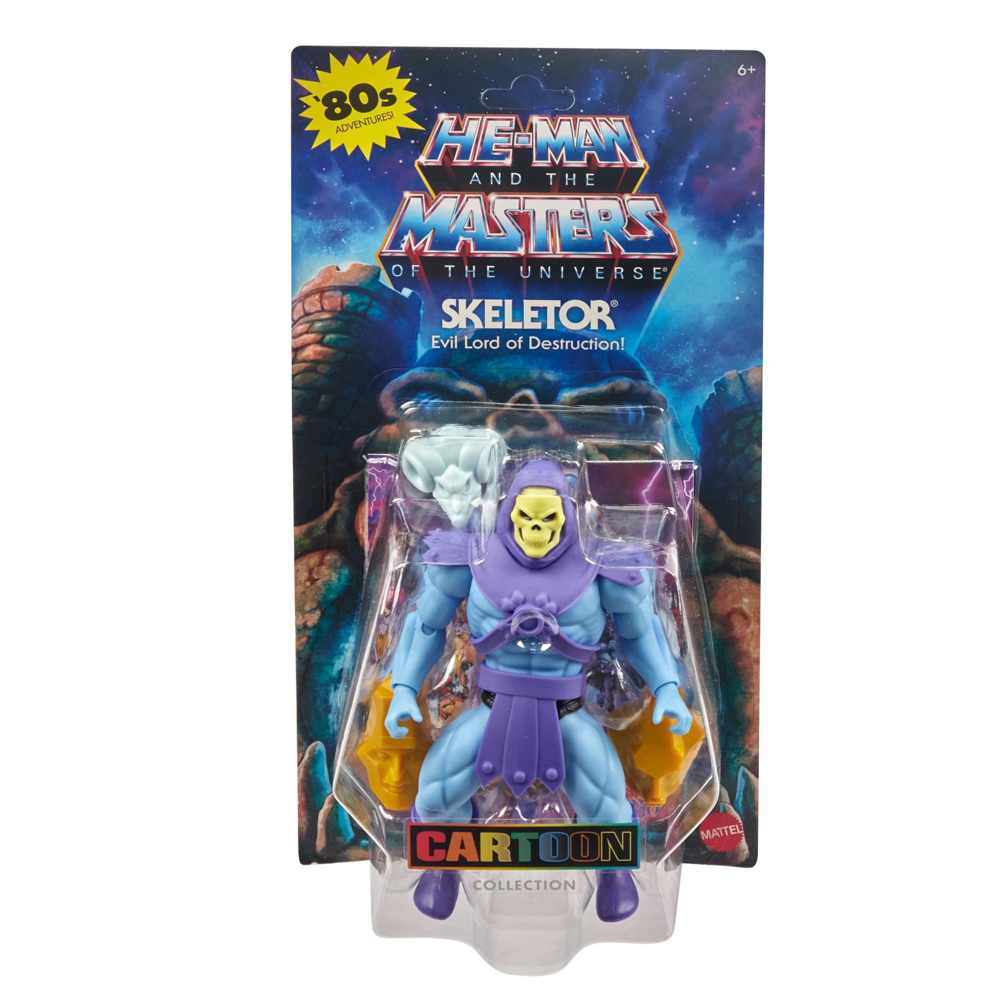 Skeletor sword and Havoc Staff included for classic MOTU action scenes