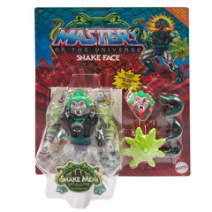 Masters of the Universe Origins Snake Face premium packaging enhances collector presentation