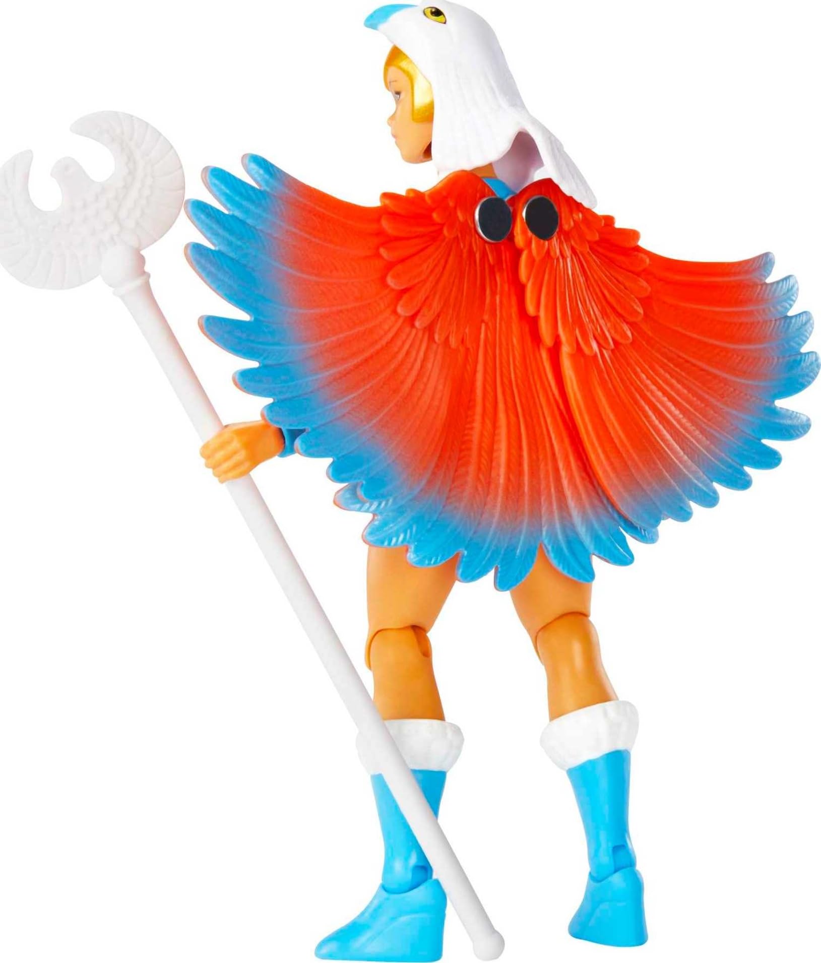 Masters of the Universe Sorceress stands on a shelf-ready display