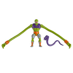 Masters of the Universe Origins Sssqueeze figure with poseable joints for dynamic play.