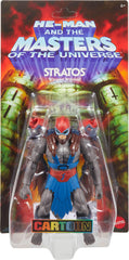 Masters of the Universe Origins Stratos in a dynamic pose highlighting articulation.