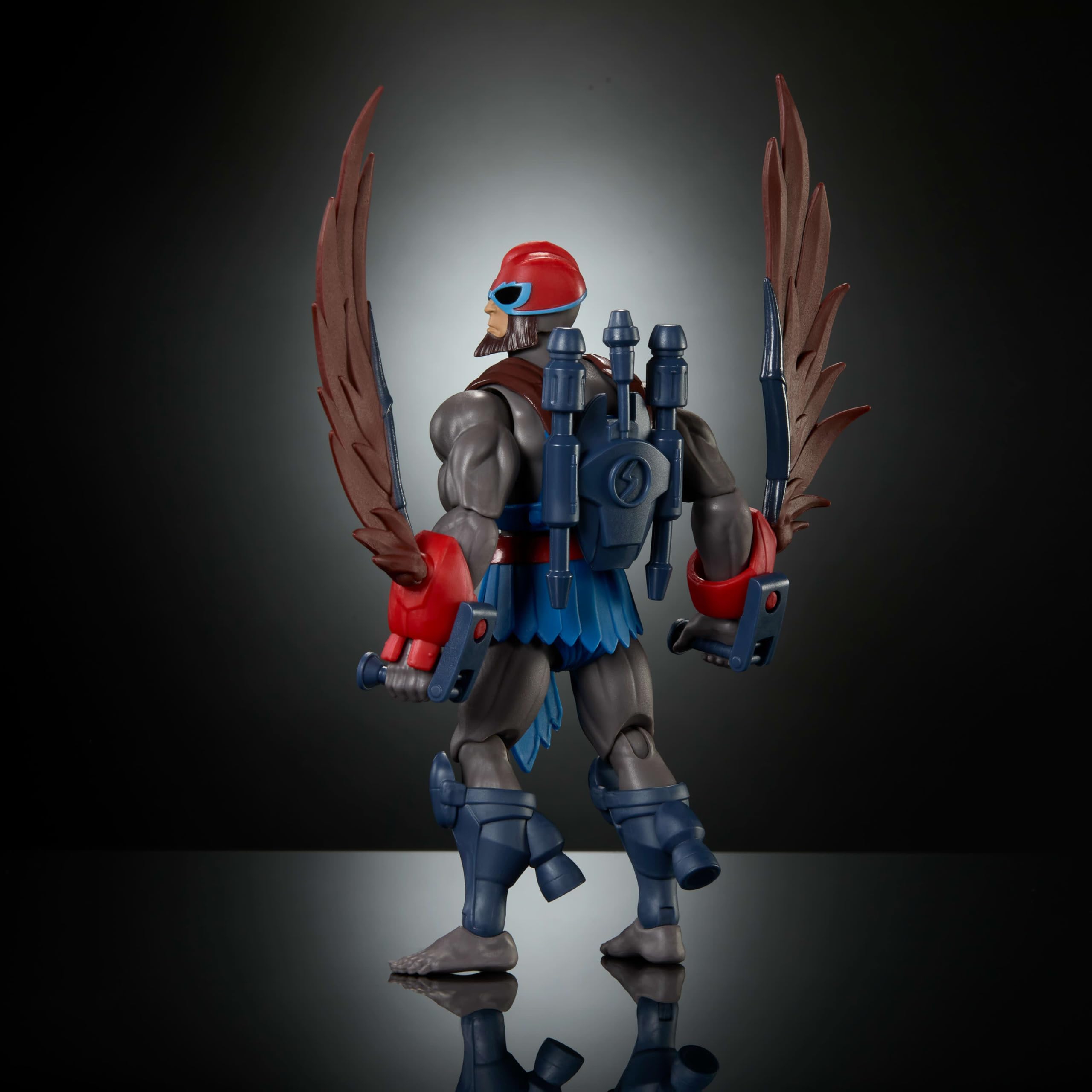 Masters of the Universe Origins Stratos with removable parts for mix and match play.