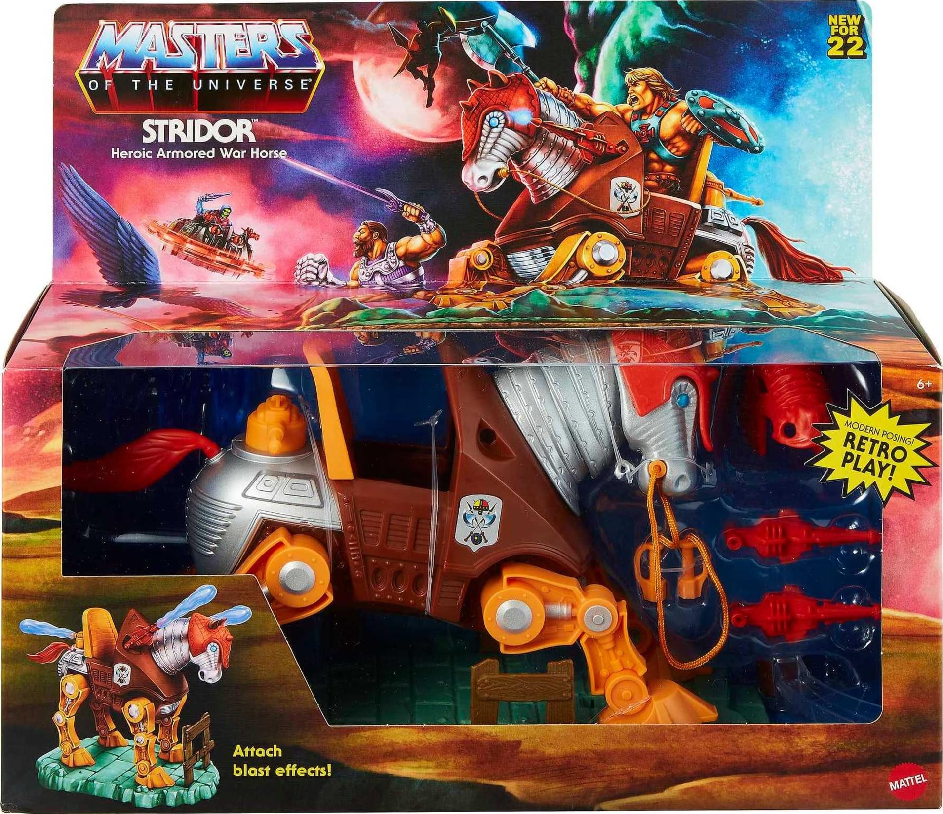 Stridor plasma blasts displayed with the robotic horse figure