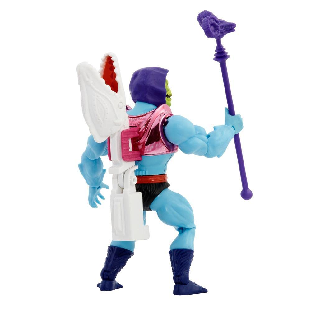 Masters of the Universe Origins Terror Claws Skeletor swinging attack adds dramatic play.