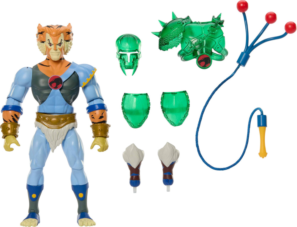 Masters of the Universe Origins Tygra action figure front view with poseable joints for dynamic display