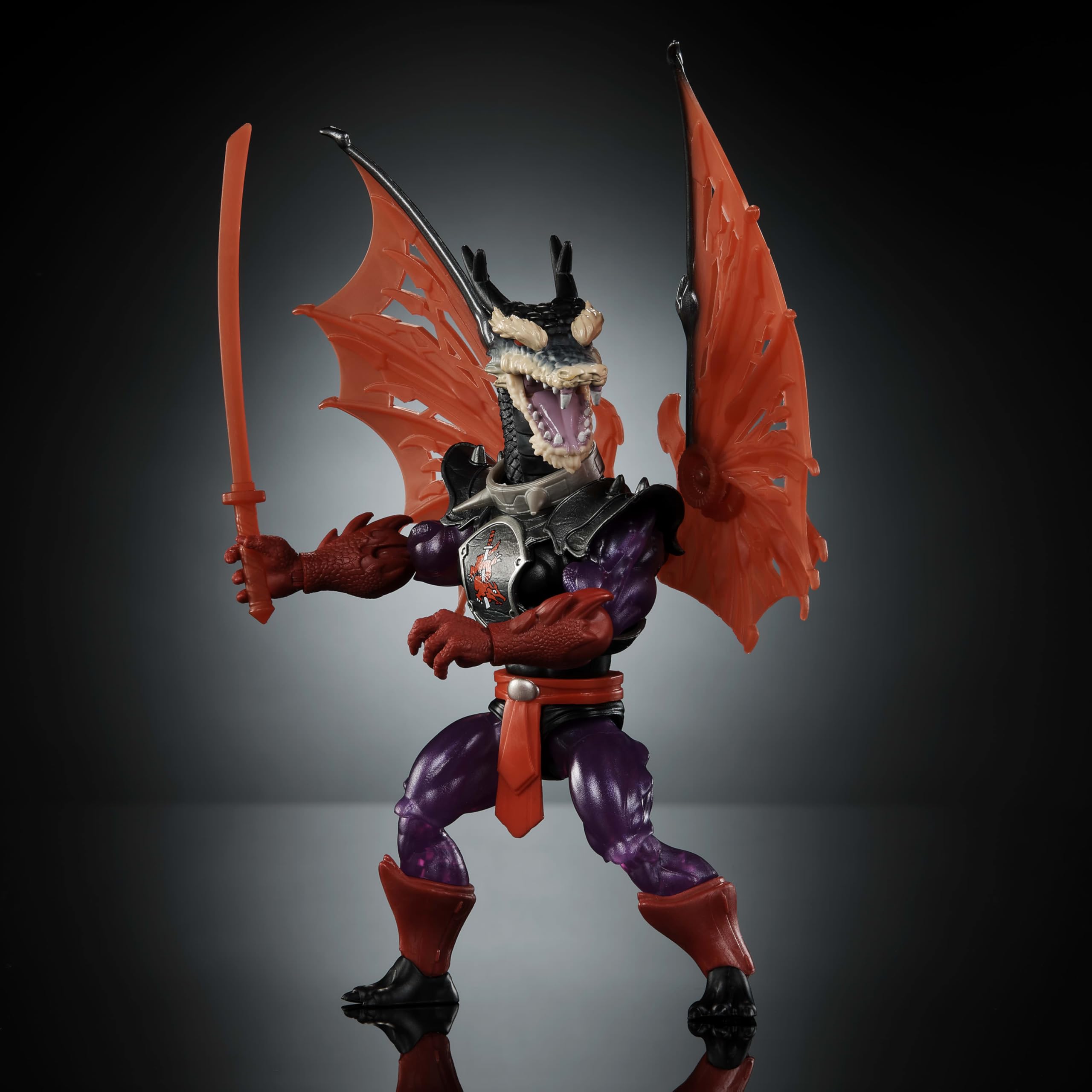 Translucent red sword adds dramatic action-ready visuals to Ninjor.